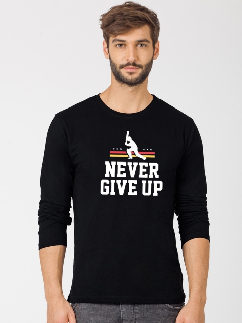 

Bewakoof Men Black Printed Round Neck T-shirt