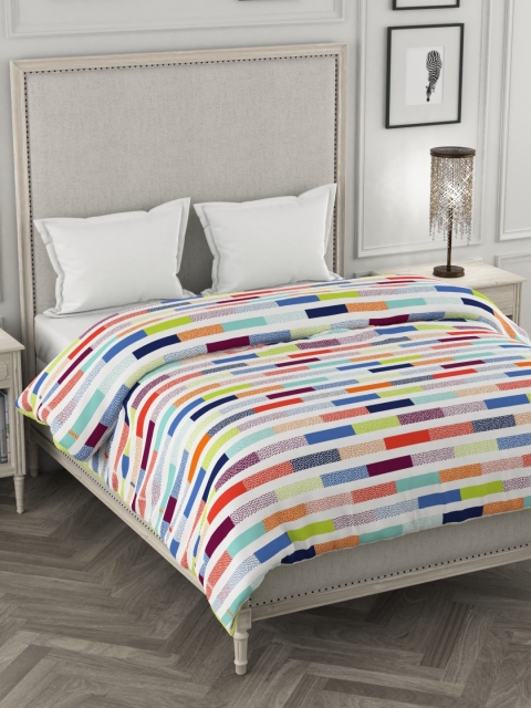 

Portico New York Multicoloured Geometric Heavy Winter 120 GSM Double Bed Comforter, Multi
