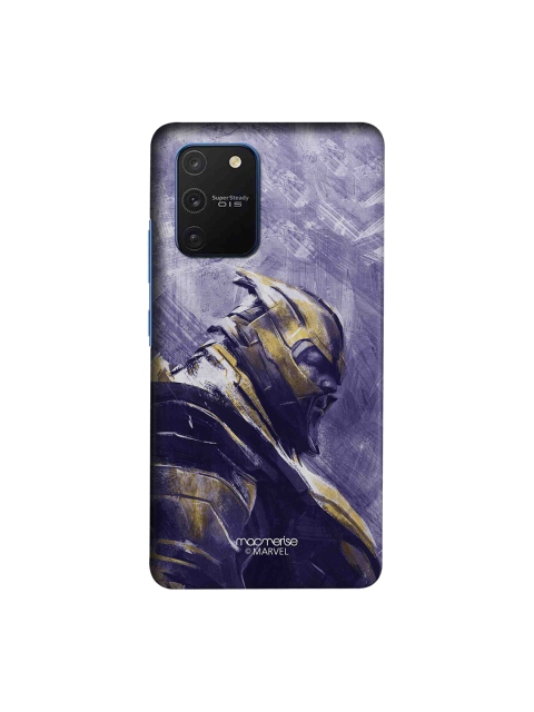 

macmerise Purple & Gold-Toned Marvel Comics Thanos Suited Up Samsung Galaxy S10 Lite Back Case