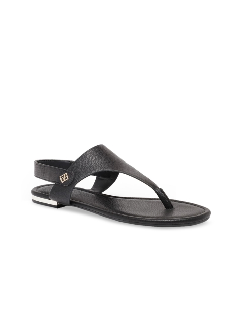 

Call It Spring Women Black Solid T-Strap Flats