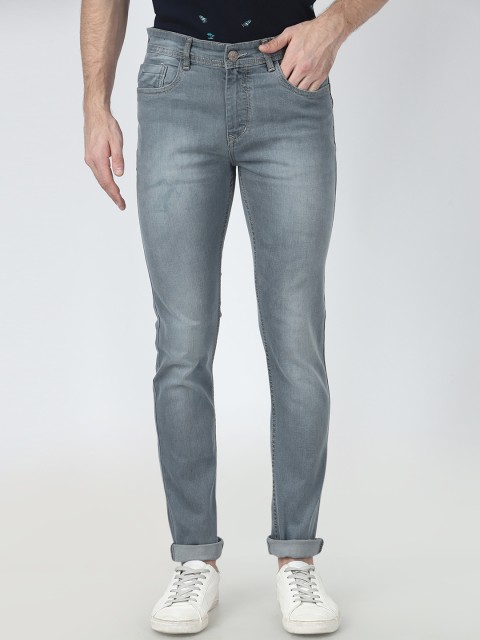 

FEVER Men Grey Slim Fit Mid-Rise Clean Look Stretchable Jeans