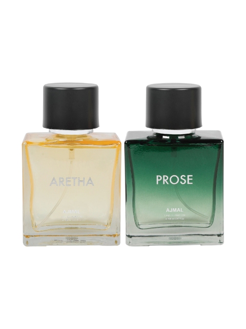 

Ajmal Unisex Pack of 2 Aretha & Prose EDP Perfume 100ml each, Multi