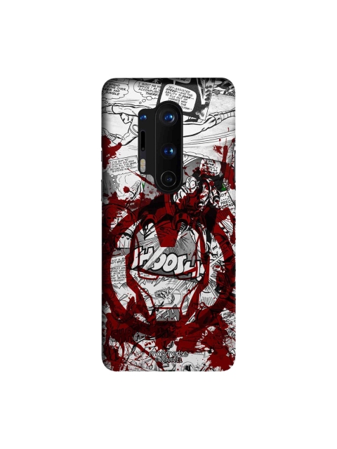 

macmerise Red & Black Marvel Comics Splash Out Ironman OnePlus 8 Pro Back Case