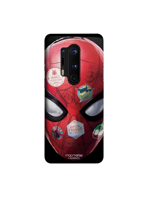 

macmerise Red & Black Marvel Comics Spidey Travel Stamps OnePlus 8 Pro Back Case