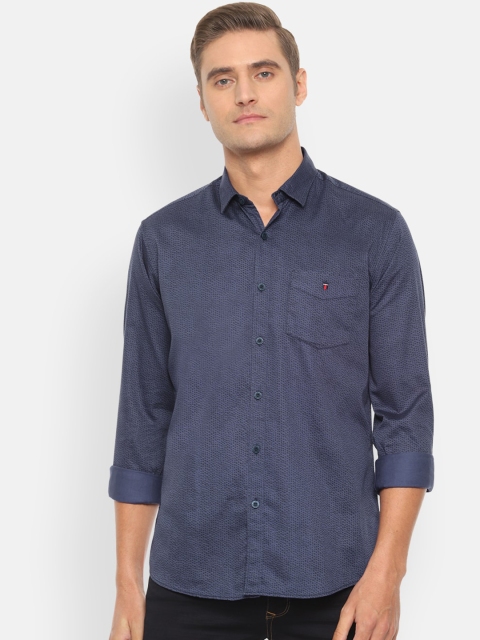 

Louis Philippe Sport Men Navy Blue Slim Fit Printed Casual Shirt