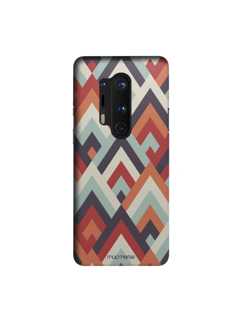 

macmerise Orange & Blue Symmetric Cheveron OnePlus 8 Pro Back Case