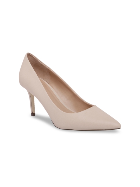 

Call It Spring Women Nude-Coloured Solid Pumps