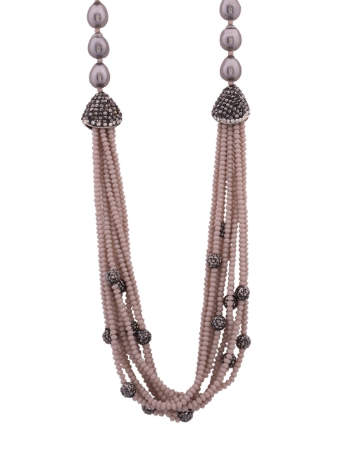 

Shoshaa Gold-Plated Grey Necklace