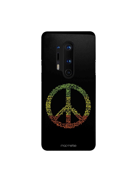 

macmerise Black & Green Symbol Of Peace OnePlus 8 Pro Back Case