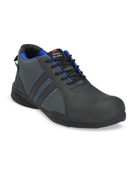 

Eego Italy Men Blue Leather Trekking Shoes