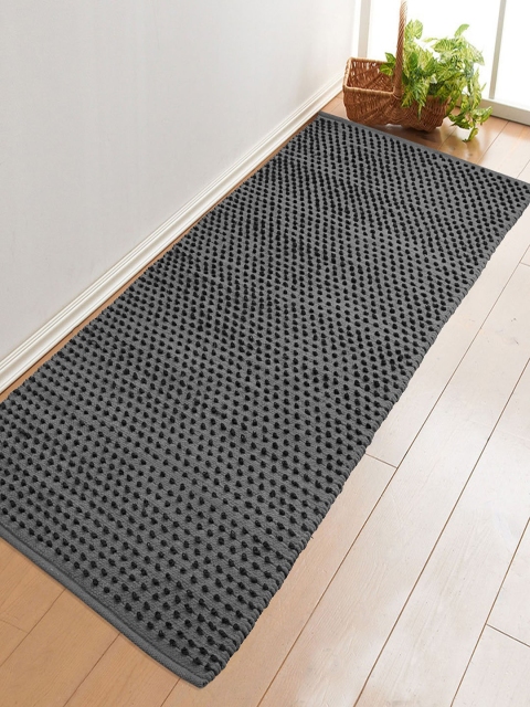 

Saral Home Grey & Black Solid Floor Runner