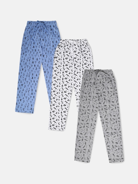 

Urban Dog Infant Boys Pack Of 3 Printed Lounge Pants UDKPYJ15_UDKPYJ20_UDKPYJ04, White