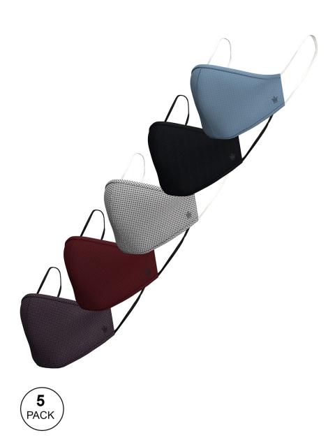 

Louis Philippe Men Assorted Pack Of 5 Reusable 3-Layers Outdoor Masks