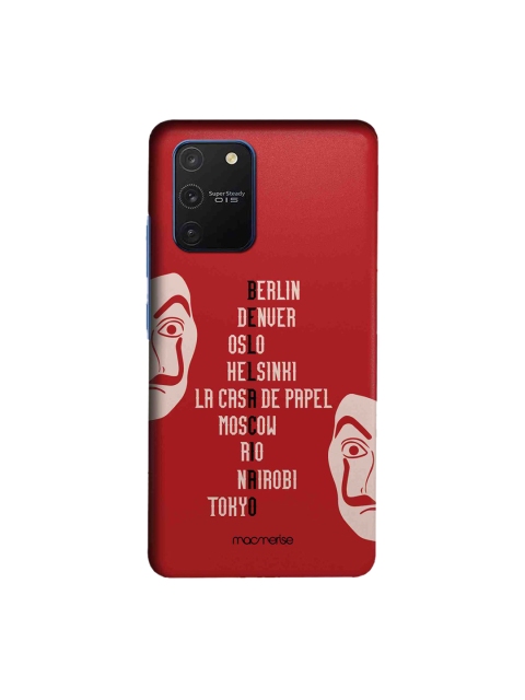 

macmerise Red The Heist Squad Samsung Galaxy S10 Lite Max Back Case
