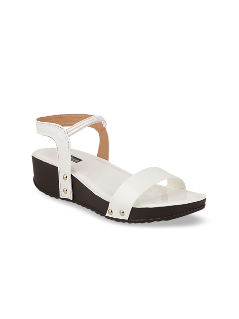 

Shoetopia Women White Solid Wedges