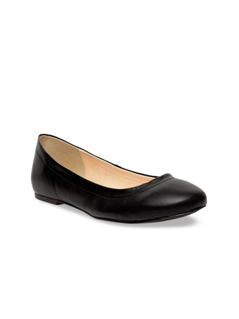 

Woomenia Women Black Solid Ballerinas