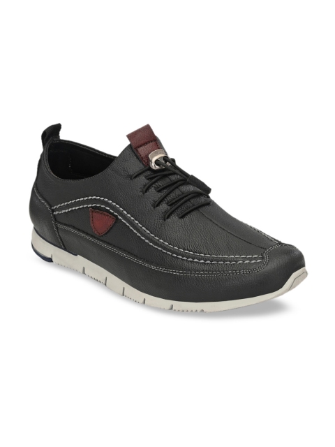 

Fentacia Men Black Textured Sneakers