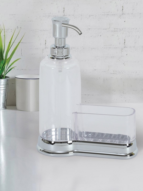 

OBSESSIONS Transparent & Grey PVC Vesta Soap Dispenser