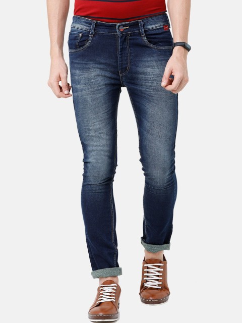 

CINOCCI Men Blue Skinny Fit Mid-Rise Clean Look Jeans