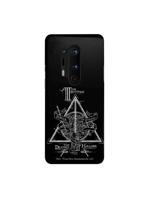 

macmerise Black & White Harry Potter The Deathly Hallows OnePlus 8 Pro Back Case