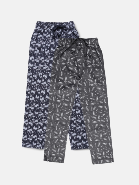 

Urban Dog Boys Pack Of 2 Printed Lounge Pants UDKPYJ13_UDKPYJ44, Blue