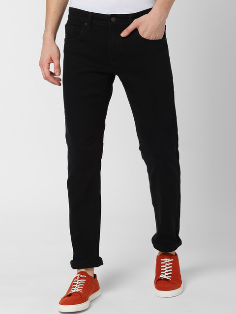 

Peter England Casuals Men Black Skinny Fit Mid-Rise Clean Look Jeans