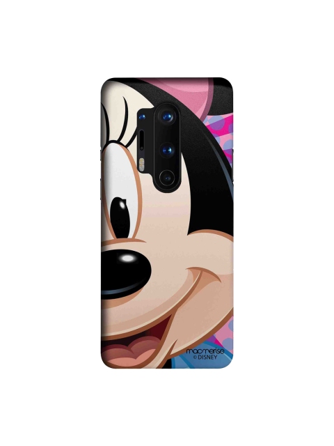 

macmerise Beige & Black Disney Zoom Up Minnie OnePlus 8 Pro Back Case