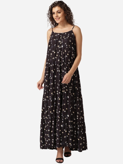 MABISH by Sonal Jain Women Navy Blue Printed Maxi Dress