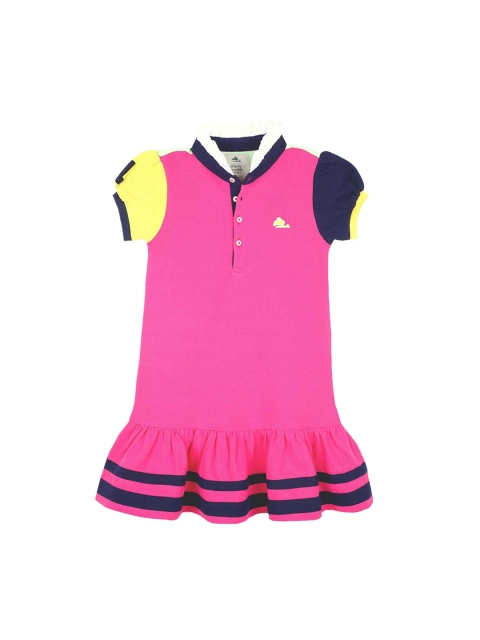 

Cherry Crumble Girls Multicoloured Colourblocked T-shirt Dress, Multi