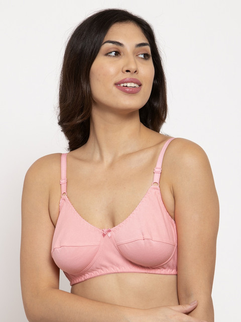 

Innocence Pink Solid Non-Wired Non Padded Everyday Bra BBAPLIN90265