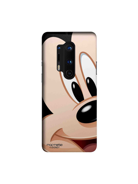 

macmerise Beige & Black Disney Zoom Up Mickey OnePlus 8 Pro Back Case