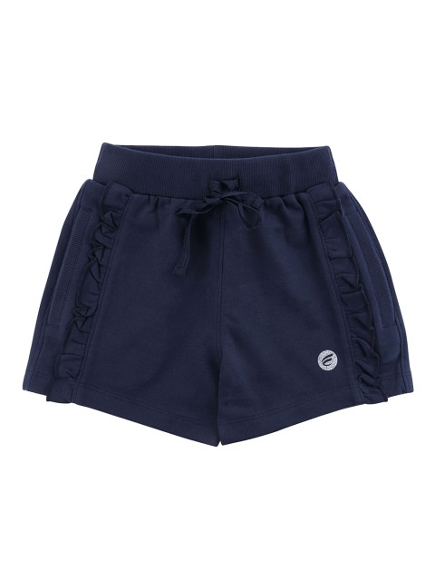 

FEMEA Girls Navy Blue Solid Regular Fit Shorts