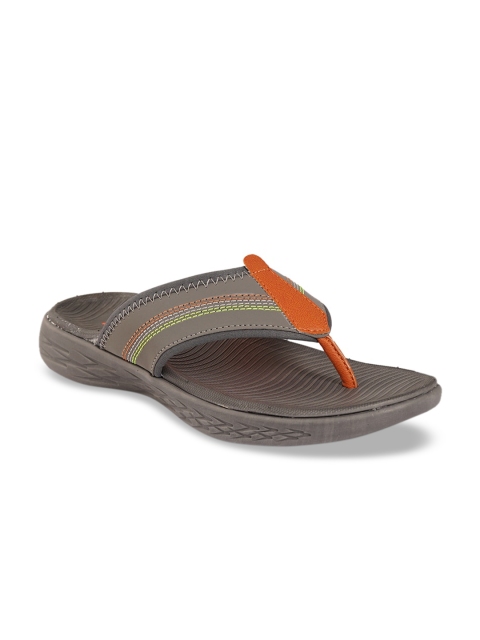 

ID Men Grey Solid Thong Flip-Flops