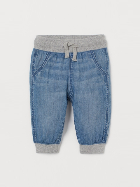 

H&M Boys Blue Loose Fit Denim Joggers