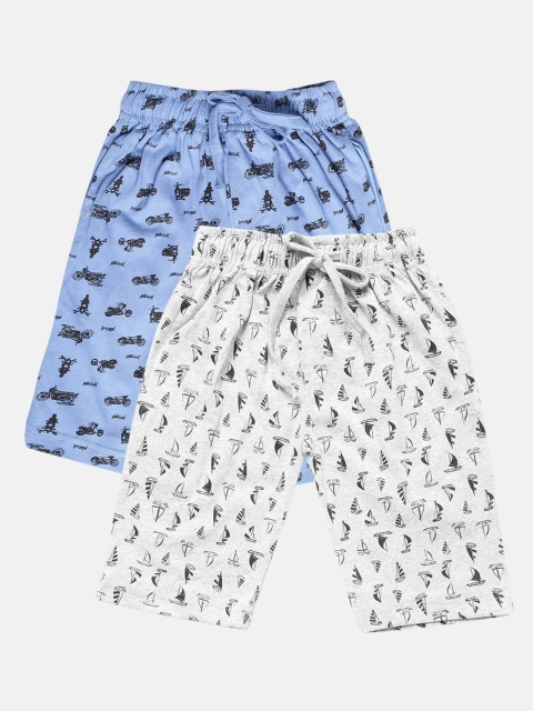 

Urban Dog Boys Pack Of 2 Printed Regular Fit Regular Shorts, Multi