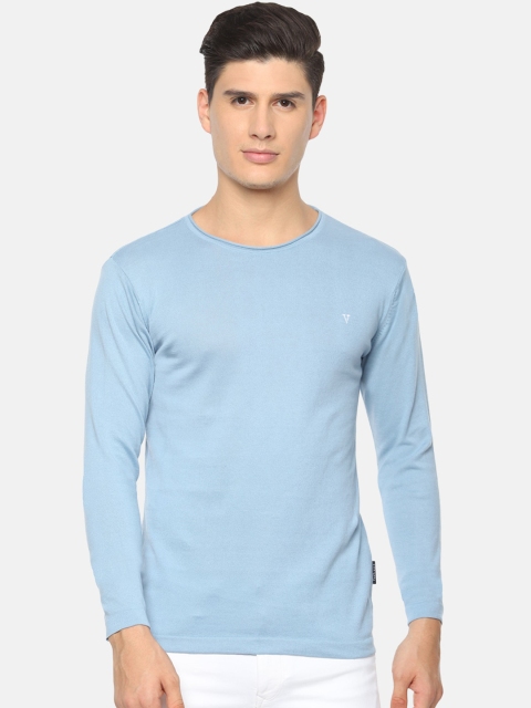 

Van Heusen Sport Men Blue Solid Pullover Sweater