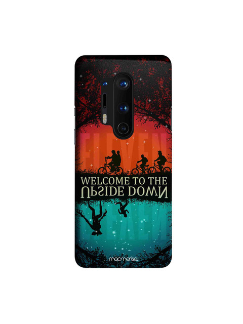 

macmerise Black & Orange Upside Down OnePlus 8 Pro Back Case