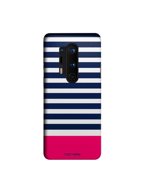 

macmerise White & Blue Simply Stripes OnePlus 8 Pro Back Case