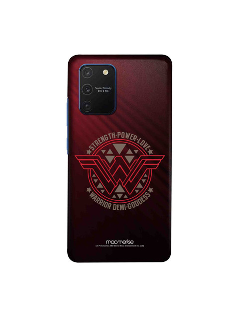 

macmerise Red & Grey Wonder Woman Stamp Samsung Galaxy S10 Lite Back Case, Multi