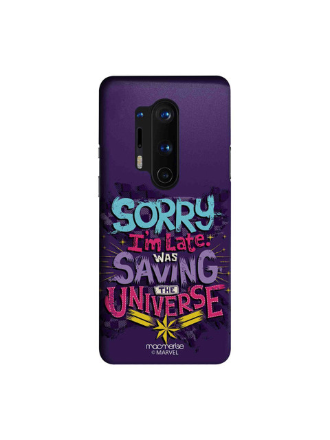 

macmerise Purple & Pink Captain Marvel Saving The Universe OnePlus 8 Pro Back Case
