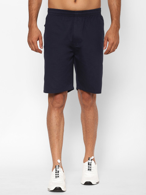 

SAPPER Men Navy Blue Solid Regular Fit Sports Shorts