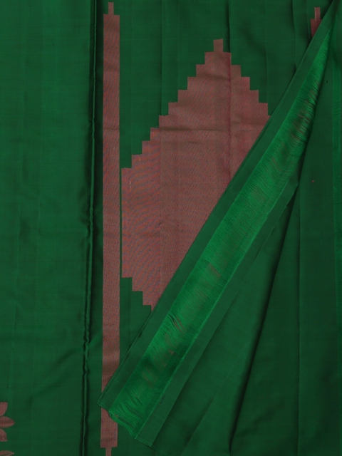 

Pothys Green & Brown Pure Silk Woven Design Saree