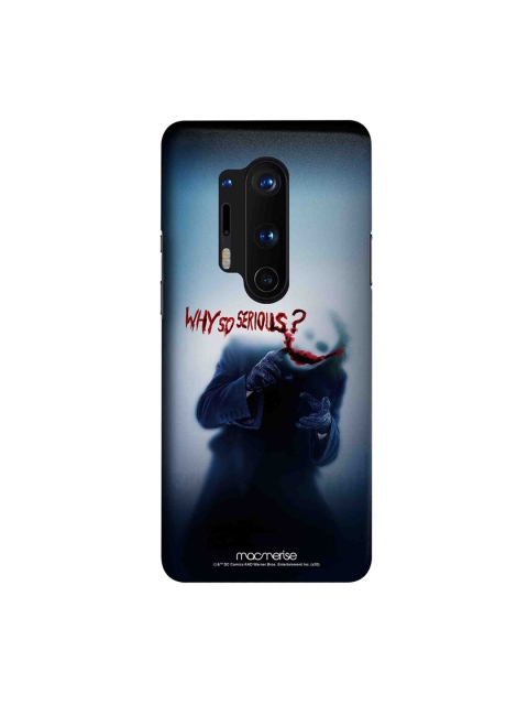 

macmerise Blue & Black DC Comics Why So Serious OnePlus 8 Pro Back Case