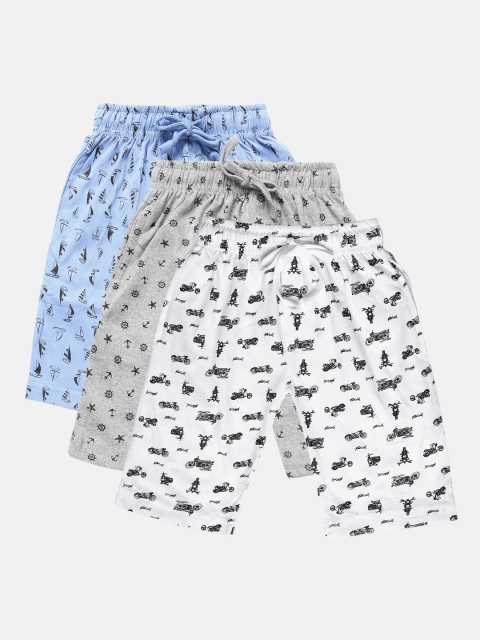 

Urban Dog Boys Pack Of 3 Printed Regular Fit Regular Shorts, Multi