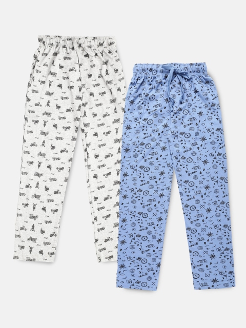 

Urban Dog Boys Pack of 2 Printed Lounge Pants, Navy blue