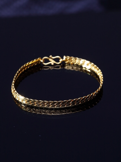 

PANASH Men Gold-Toned Metal Gold-Plated Handcrafted Link Bracelet