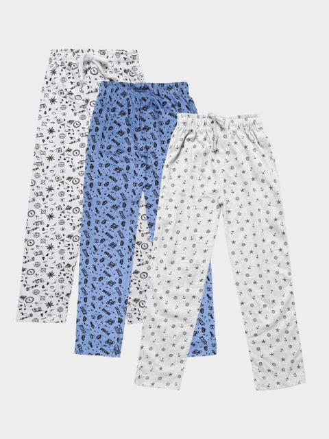 

Urban Dog Boys Pack of 3 Printed Lounge Pants, Blue