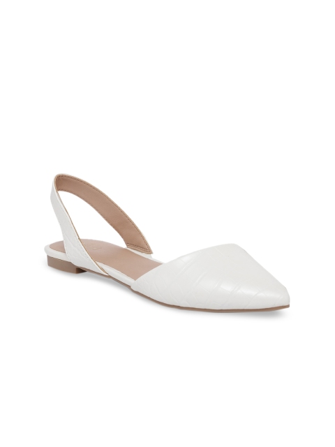 

Call It Spring Women White Textured Mules