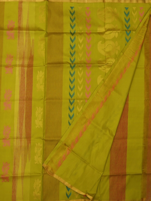 

Pothys Green Woven Design Pure Silk Saree