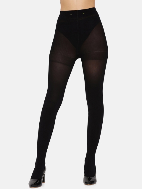

Da Intimo Women Black Solid Shapewear Integrated Stockings DSS-04